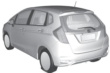 Honda Jazz 3 Phase 2 (2018-2020) - Modèles avec trousse de réparation des pneus - 1