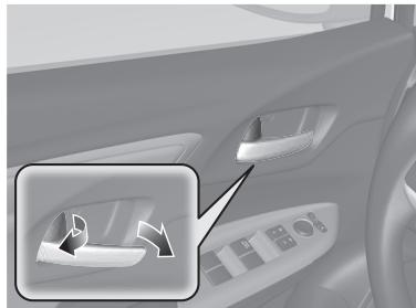 Honda Jazz 3 Phase 2 (2018-2020) - Déverrouillage des portes avant de l'intérieur P.154 - 1