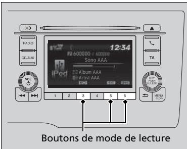 Honda Jazz 3 Phase 2 (2018-2020) - Sélection d'un mode de lecture - 1