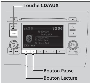 Honda Jazz 3 Phase 2 (2018-2020) - Lecture de fichiers Audio Bluetooth® - 1