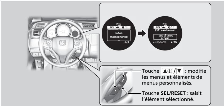 Honda Jazz 3 Phase 2 (2018-2020) - Réinitialisation de l'affichage - 1