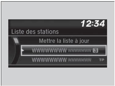 Honda Jazz 3 Phase 2 (2018-2020) - ■ Pour rechercher une station RDS dans la Liste des stations - 1