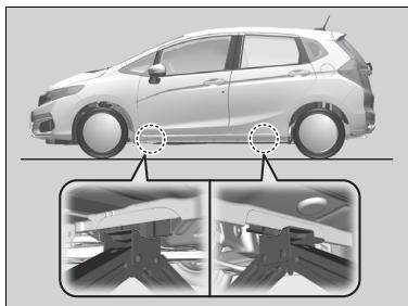 Honda Jazz 3 Phase 2 (2018-2020) - Mise en place du cric - 1