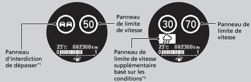 Honda Jazz 3 Phase 2 (2018-2020) - Panneaux affichés sur l'écran multi-informations interactif - 1