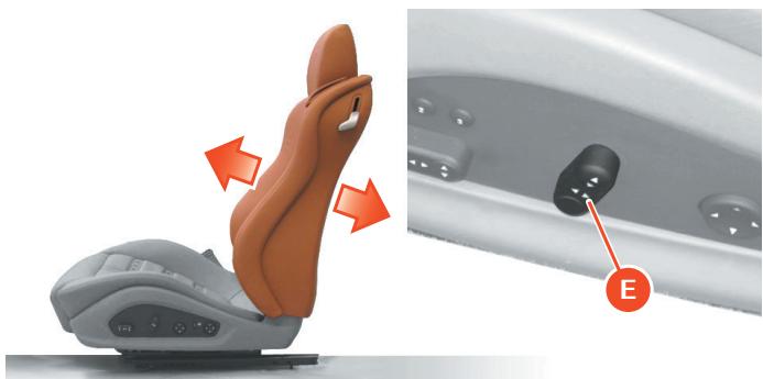FERRARI California (2009-2014) - Réglage de la largeur des flancs du dossier et de l'assise (en option Full Electric) - 1