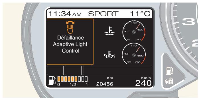 FERRARI California (2009-2014) - Affichage de la fonction « Adaptive Light Control » - 2