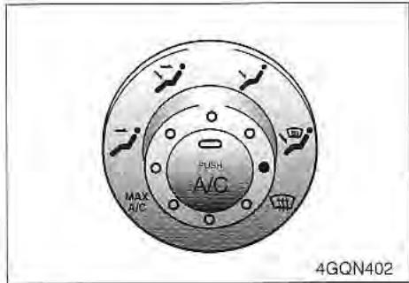 KIA Sedona KV2 (2002-2005) - Bouton de réglage de température - 1