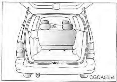 KIA Sedona KV2 (2002-2005) - Ouverture du hayon arrête - 1