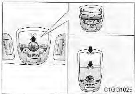 KIA Sedona KV2 (2002-2005) - PORTE-LUNETTES DE SOLEIL (SELON L'ÉQUIPEMENT) - 1