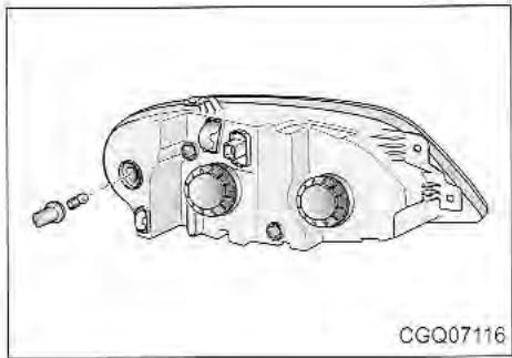 KIA Sedona KV2 (2002-2005) - Remplacement de I'ampoule de clignotant avant - 3