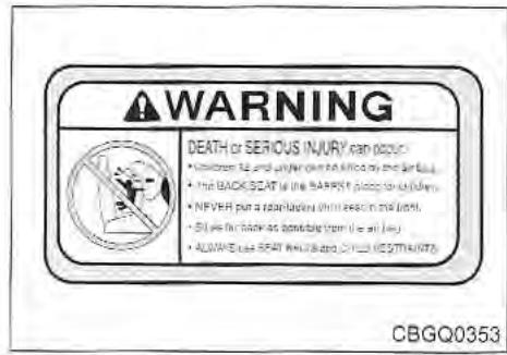 KIA Sedona KV2 (2002-2005) - AVERTISSEMENT - Modifications SRS - 1