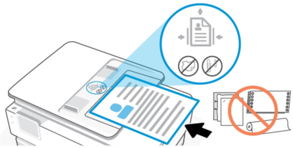 HP INSPIRE7221E - Pour charger un original dans le chargeur de documents - 2