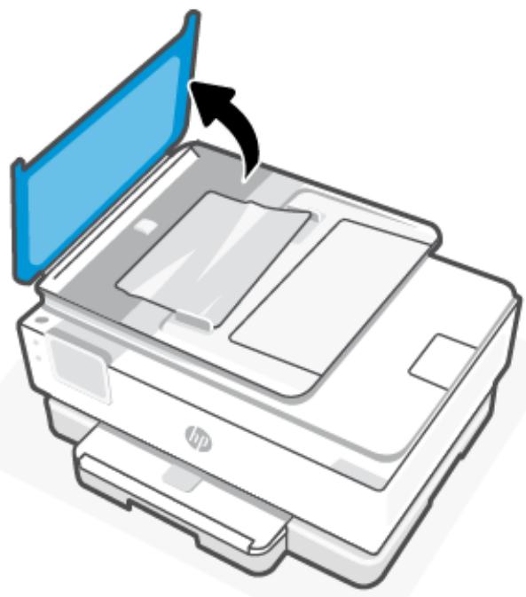 HP INSPIRE7221E - Pour éliminer un bourrage papier dans le chargeur de documents (certains modèles uniquement) - 1
