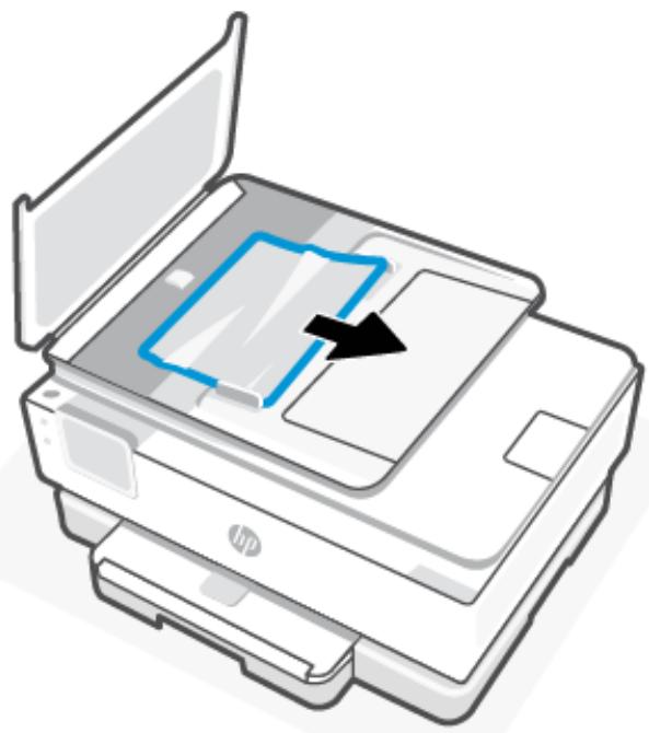HP INSPIRE7221E - Pour éliminer un bourrage papier dans le chargeur de documents (certains modèles uniquement) - 2