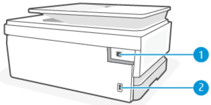 HP INSPIRE7221E - Face arrière de l'imprimante - 1