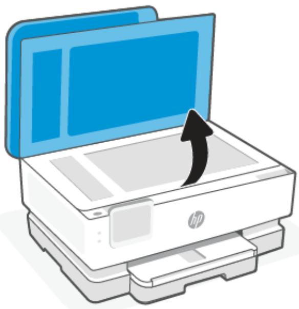 HP INSPIRE7221E - Soulevez le capot du scanner. - 1