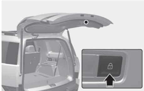 HYUNDAI Santa Fe TM Phase 2 (2020-2023) - Bouton de verrouillage du hayon électrique (à l'intérieur du hayon électrique) - 1