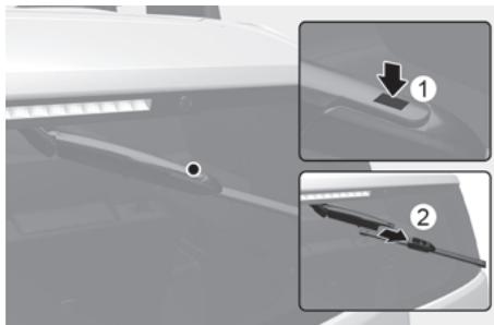 HYUNDAI Santa Fe TM Phase 2 (2020-2023) - Remplacement de balai d'essuie-glace arrière - 2