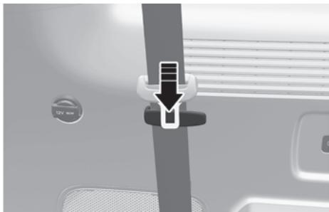 HYUNDAI Santa Fe TM Phase 2 (2020-2023) - Rangement de la ceinture de sécurité arrière - 2