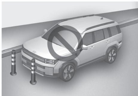 HYUNDAI Santa Fe TM Phase 2 (2020-2023) - Limites de l'assistance au stationnement à distance intelligente télécommandée - 4