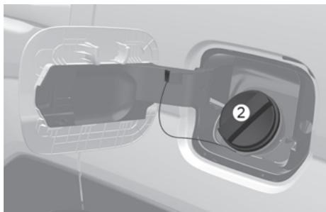 HYUNDAI Santa Fe TM Phase 2 (2020-2023) - Ouverture de la trappe de remplissage de carburant - 2