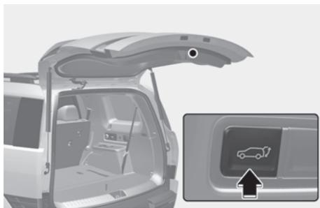 HYUNDAI Santa Fe TM Phase 2 (2020-2023) - Bouton d'ouverture/de fermeture du hayon à commande électrique (à l'intérieur du hayon à commande électrique) - 1
