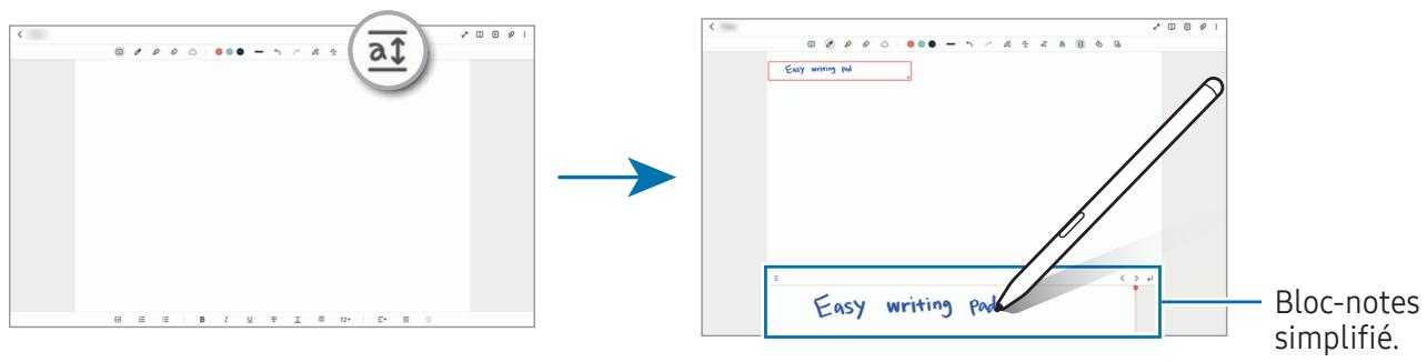 SAMSUNG Galaxy Tab S9 Wi-Fi - Utiliser le bloc-notes simplifié - 1