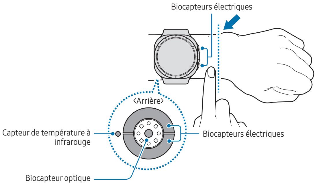 SAMSUNG SML500NZWAXEF - Comment porter la montre pour obtenir des mesures précises - 1