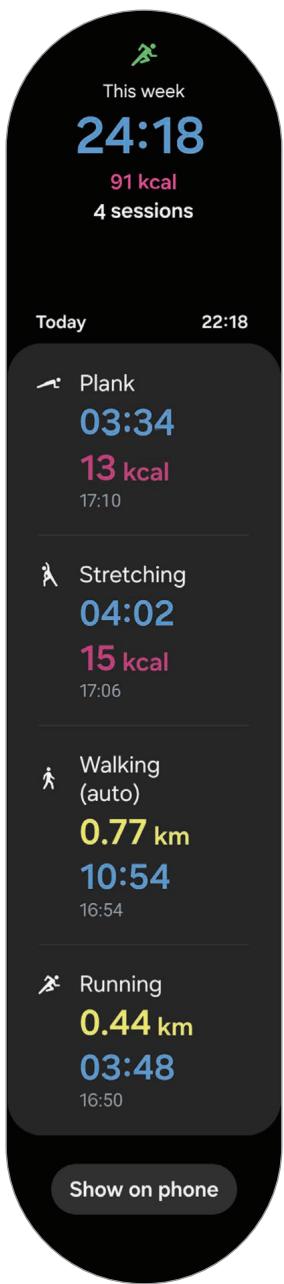 SAMSUNG SML500NZWAXEF - Entraînements de la semaine - 1