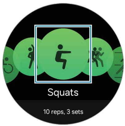 SAMSUNG SML500NZWAXEF - Commencer les exercices répétitifs - 1