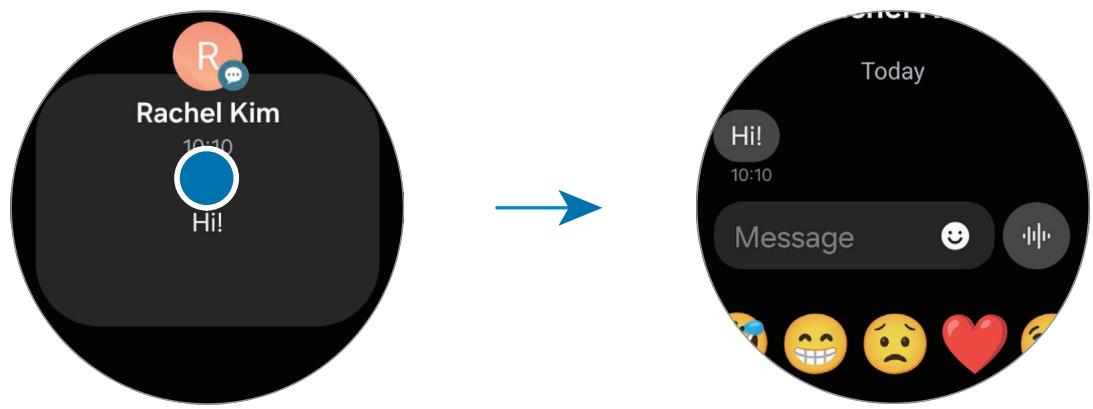 SAMSUNG SML500NZWAXEF - Consulter les notifications entrantes - 1