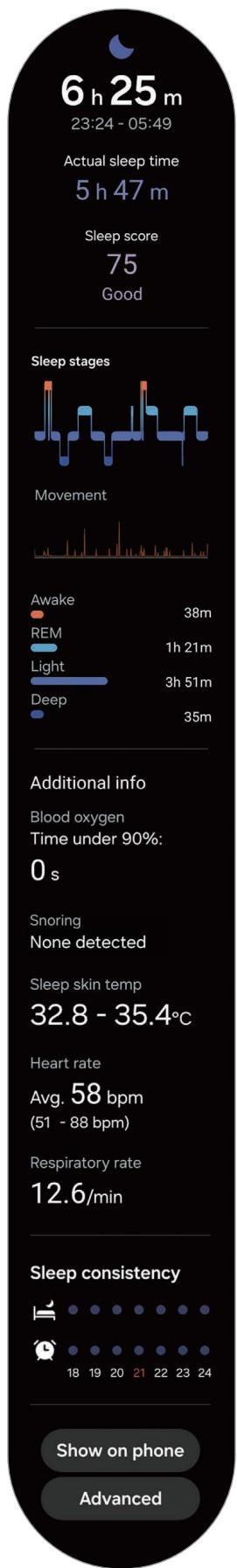 SAMSUNG SML500NZWAXEF - Mesurer votre sommeil - 1