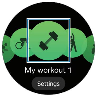 SAMSUNG SML500NZWAXEF - Entraînement après ajout de votre propre exercice - 1