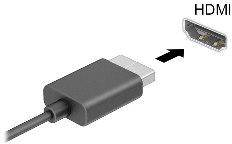 HP 15FC0150NF - Connexion d'un téléviseur ou moniteur haute définition à l'aide d'un HDMI - 3