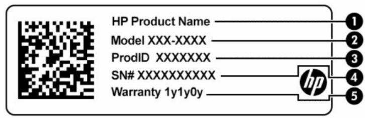 HP 15FC0150NF - Étiquettes - 3