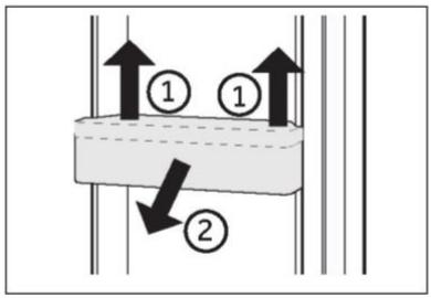 CANDY CNCQ2T518EW - CNCQ2T518EX - CNCQ2T518EB - CNCQ2T518DX - CNCQ2T518DW - CNCQ2T518EC - CNCQ2T518EG - Balconnets de porte amovibles/ Porte-bouteille - 1