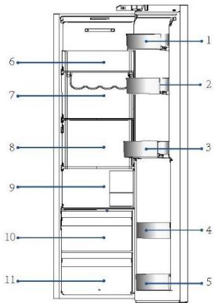 HAIER HSW79F18CIMM - Stockage dans le compartment réfrigérateur - 1