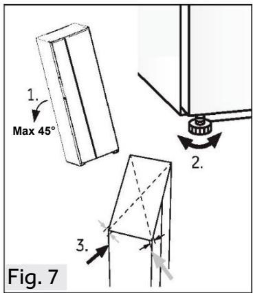 HAIER HSW79F18CIMM - Alignement de l'appareil - 1