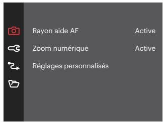KODAK AZ255BK - Menu de réglages Film - 2