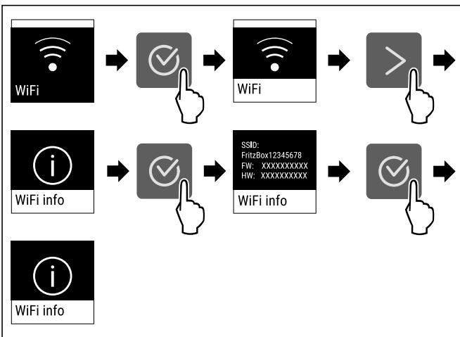 LIEBHERR FNE4605-22 - Afficher des informations sur la connexion Wi-Fi - 1