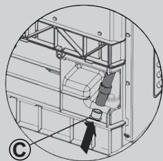 CANDY CSOEH9A2DE-S - Mise en place du tuyau flexible de vidange - 4