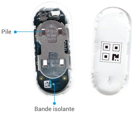 EZVIZ T2C - Retrait de la bande isolante - 1