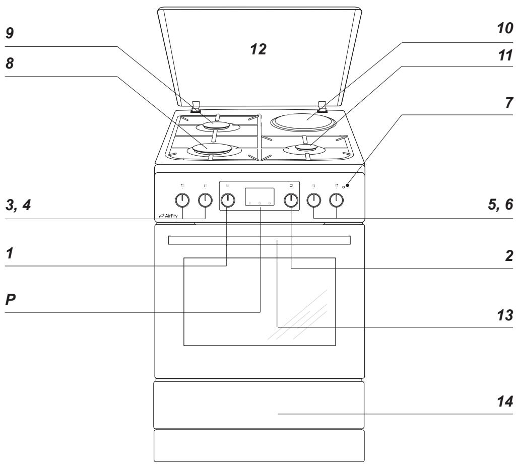 AMICA ACM7037RNACM7037RB - DESCRIPTION DE L'APPAREIL - 1