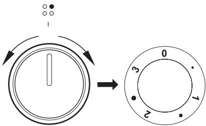 AMICA ACM7037RNACM7037RB - Positions indicatives de la manette - 1