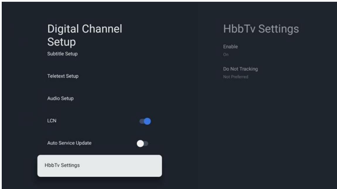 THOMSON 75UG5C14 - Réglages HbbTv - 1