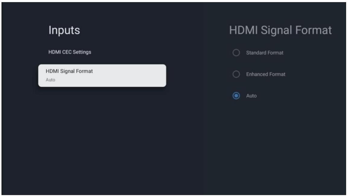 THOMSON 75UG5C14 - Format du signal HDMI - 1