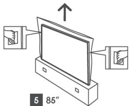 THOMSON 75UG5C14 - Modèles avec pieds latéaux - 9