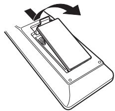 DENON RCDM41RCDM41DAB - Insertion des piles - 1