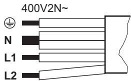 400V2N~ N L1 L2