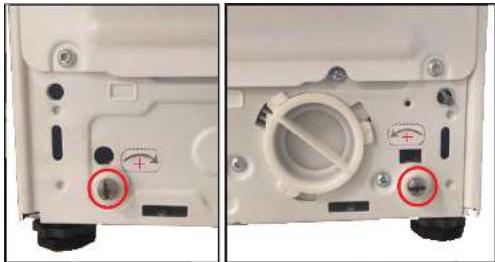 BEKO HITV8736B0HT - Réglage des pieds arrière - 1